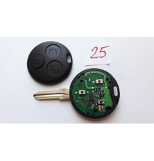 Remote control transmitter 3 buttons Smart Fortwo 450, Forfour, Roadster