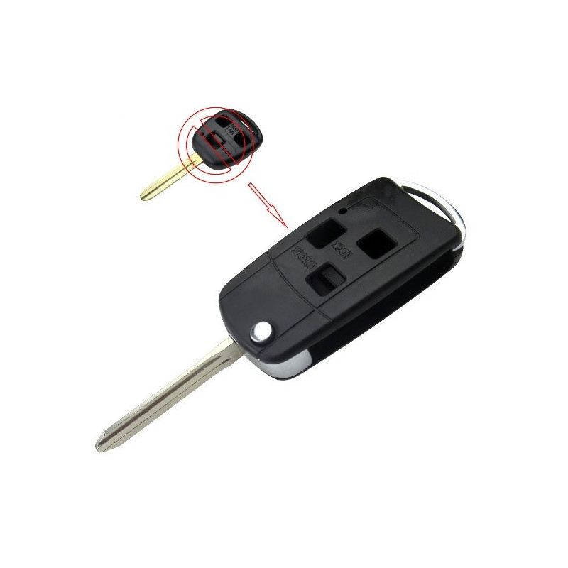 Toyota Yaris Foldable Key Transformation Kit, RAV4, Celica, Prius, Avensis, Corolla, Verso TOY63