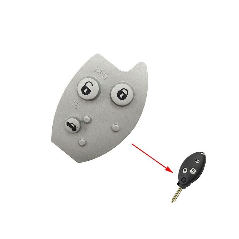 3-knops knop voor Citroën Xsara C5 afstandsbediening