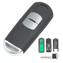 Mazda 2-button key fob remote control case for 3, 5, 6, CX-5, CX-7, CX-9, RX8, MX5