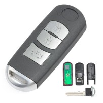 Caixa de controle remoto Mazda flip key 3 botões 3 5 6 CX-5 CX-7 CX-9 RX8 MX5