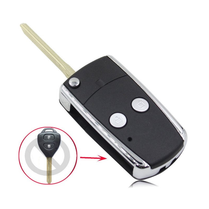 Toyota Yaris Foldable Key Transformation Kit, RAV4, Celica, Prius, Avensis, Corolla, Verso TOY63