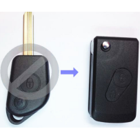 Citroën Folding Key Transformation Kit Xsara Picasso, Saxo, Berlingo, Peugeot Partner, 2 button Fold