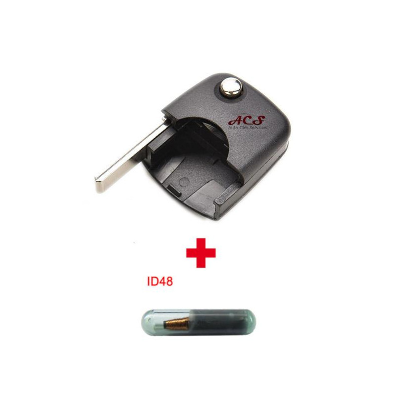 insert de clé codée Audi ID48 HU-H66