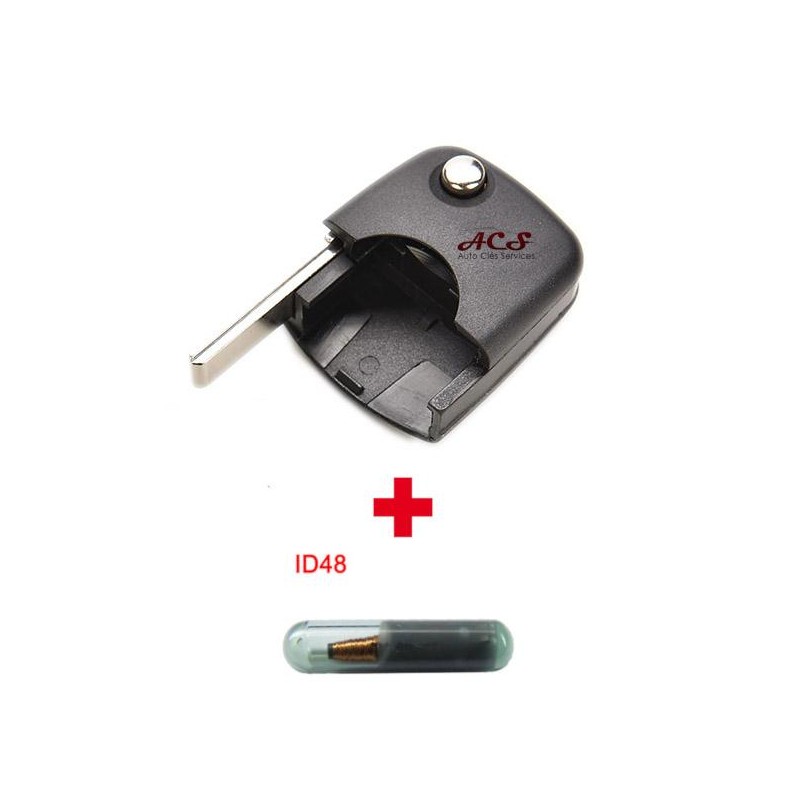Inserto de llave codificada Audi ID48 HU-H66 Inserto de llave codificada Audi ID48 HU-H66