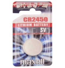 Maxell CR2450 lithium battery for remote control, electronic key