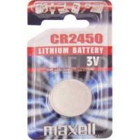 Célula Maxell CR2450 CR 2450 lítio para controle remoto, chave eletrônica