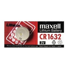 Célula Maxell CR1632 CR 1632 lítio para controle remoto, chave eletrônica