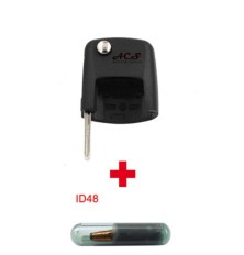 Inserto de llave codificada VW Seat Skoda ID48 HU-H66