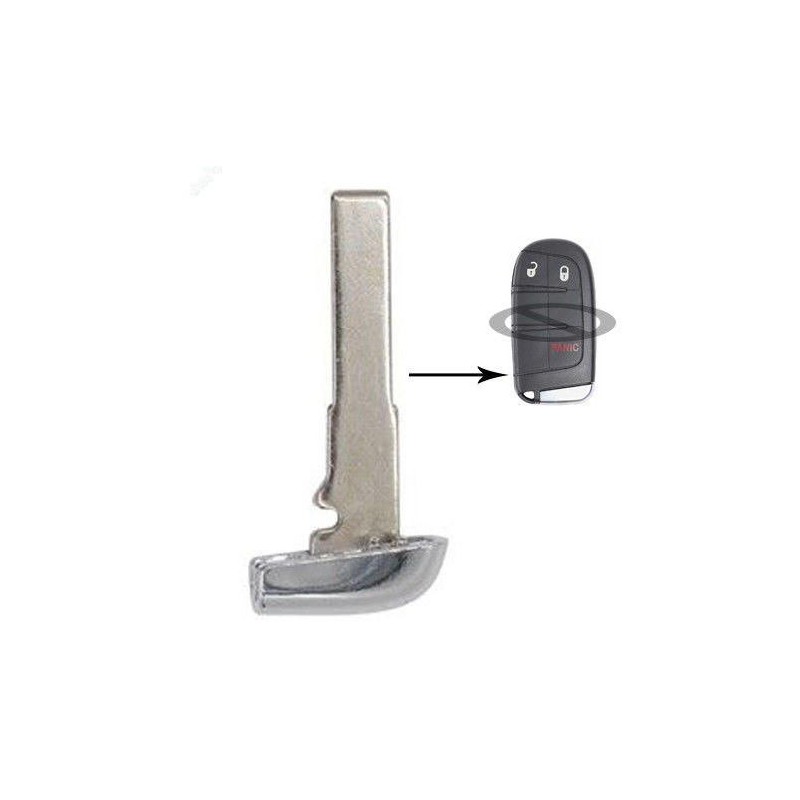 Llave virgen para control remoto de JEEP Renegade