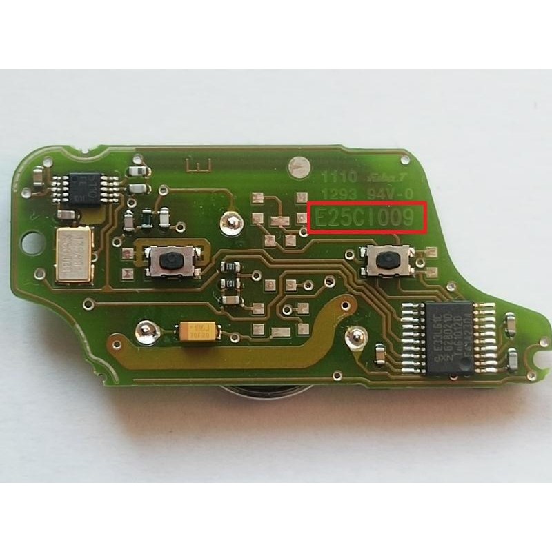 Transmissor de controle remoto eletrônico peugeot citroen 2 botões E25CI009