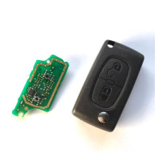 Télécommande électronique émetteur peugeot citroen 2 boutons E154554