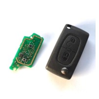 Transmissor de controle remoto eletrônico peugeot citroen 2 botões E154554