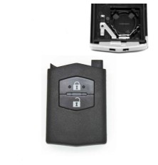 Mazda 2-knops sleutelhanger afstandsbedieningsbehuizing voor 2, 3, 5, 6 serie, RX8, MX-5