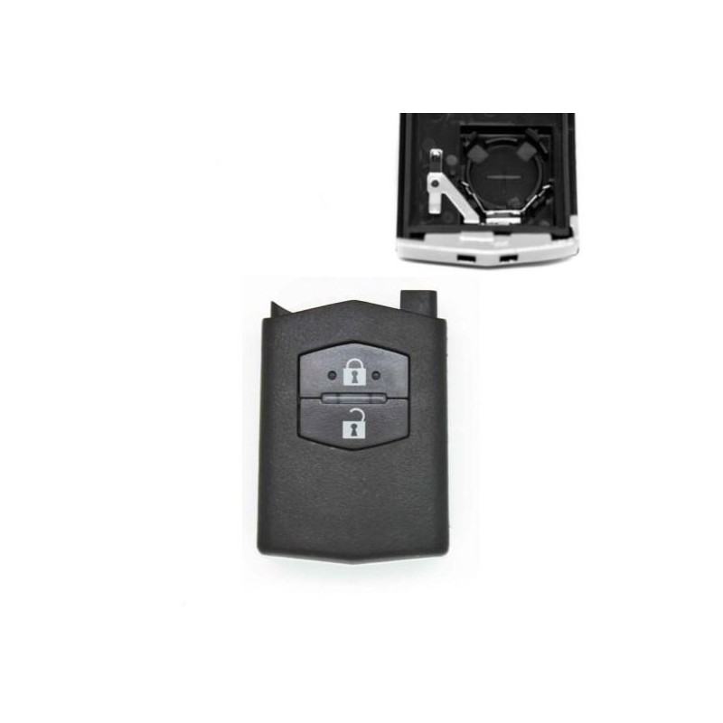 Mazda 2-button key fob remote control case for 2, 3, 5, 6 series, RX8, MX-5