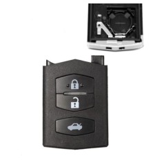 Carcasa para mando a distancia Mazda de 3 botones para las series 2, 3, 5, 6, RX8 y MX-5.