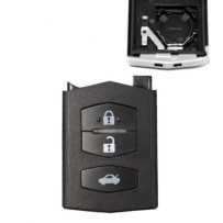 Mazda 3-knops sleutelhanger afstandsbedieningsbehuizing voor serie 2, 3, 5, 6, RX8, MX-5