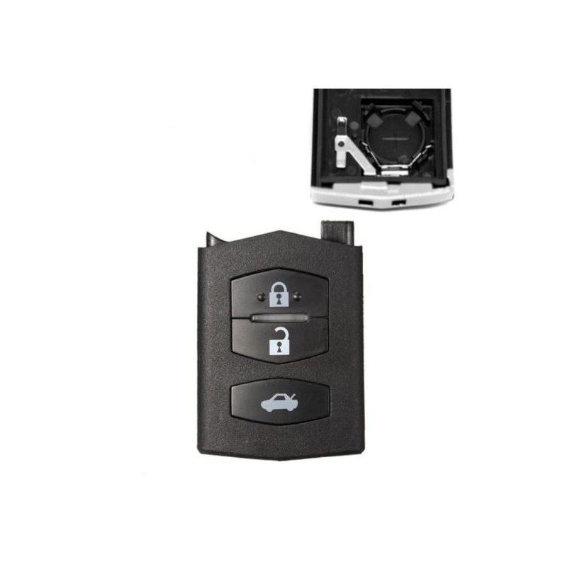 Mazda 3-knops sleutelhanger afstandsbedieningsbehuizing voor serie 2, 3, 5, 6, RX8, MX-5