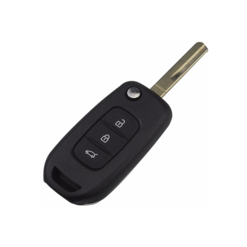 Boitier de télécommande clé plip 3 boutons Renault Twingo