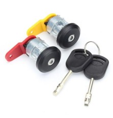 Door lock cylinder + 2 keys for Ford Fiesta, Escort, KA, Courier