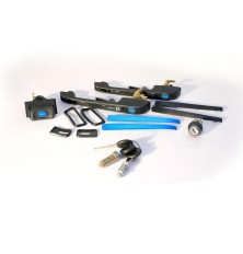 Kit de cilindro de cerradura de encendido y manija de puerta compatible con VW Golf 2 II GTI Jetta 191898081