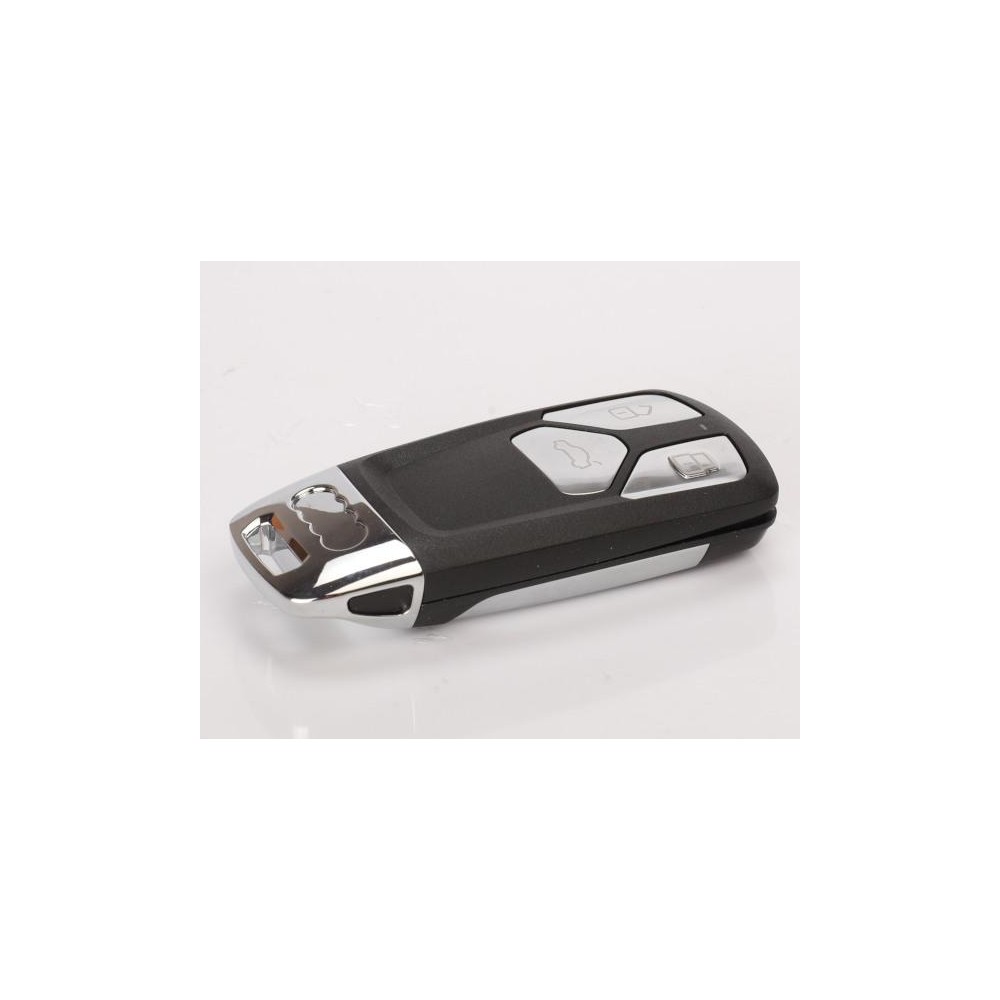 Coque De Protection Pour Clé De Voiture Audi (A3, A4, A6, A8, TT, Q7) - Style Fibre De Carbone - Télécommande 3 Boutons