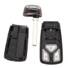 Carcasa para llave con mando a distancia para Audi A3, A4, A6, A8, TT, Q5, Q7, RS3, RS4 y S-line.