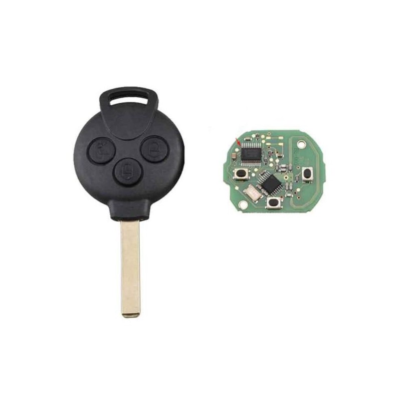3 botões Smart Fortwo controle remoto A4518203797