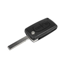 Télécommande coque de clé plip 2 boutons Peugeot 107, 207, CC, SW, 208, 307, 308, 407, Coupé, 4007, Lame 8mm