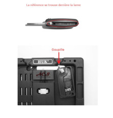 Boitier de télécommande coque de clé plip Peugeot 207, 307, 308, 3008, 5008 2 boutons PG63 CE0523