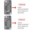 2-knops sleutelbehuizing voor Citroen C2, C3 Picasso CE0536