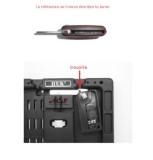 Caso plip chave caso 3 botões Citroen C4, Picasso, C5 CE0523