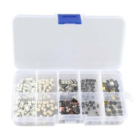 Caja con 200 pulsadores/interruptores en 10 modelos diferentes
