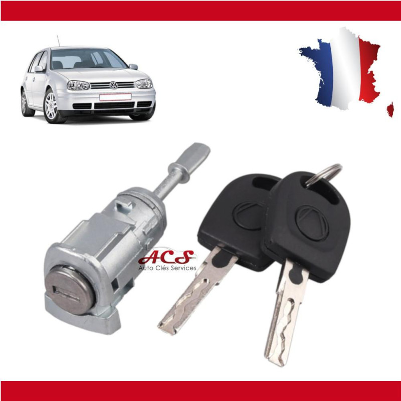 serrure barillet de porte avant gauche VW Golf IV 4 Bora