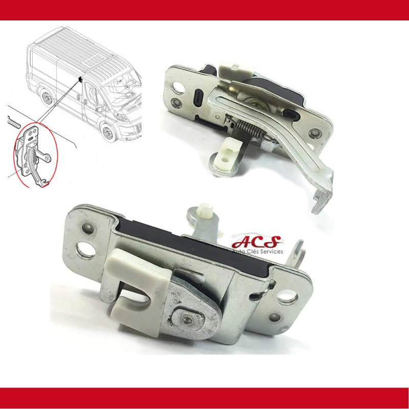 Serrure charniere de porte latérale supérieur Boxer 3 Jumper Ducato 1344901080