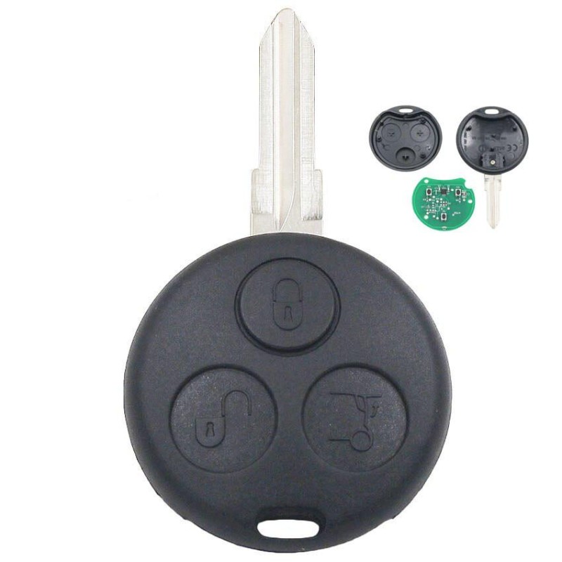 3-button remote control transmitter for Smart Fortwo, Forfour, and Roadster A4508200297 3-button remote control transmitter for Smart Fortwo, Forfour, and Roadster A4508200297