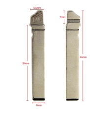 HU162T key blade blank for VW Volkswagen Seat Skoda
