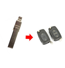 ébauche lame de clé pour télécommande clé Audi HU56C