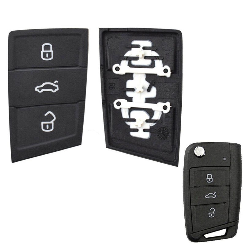 3 botão chave para VW controle remoto Volkswagen, assento, Skoda