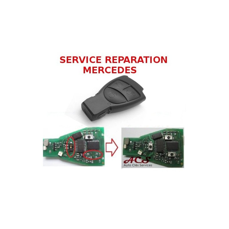 Reparatieservice voor afstandsbedieningen van Mercedes A, C, E, S, CLK en Vito