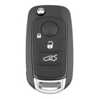 Carcasa para llave plegable de 3 botones Fiat TIPO EGEA 500X