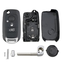 3 button flip key shell case Fiat TIPO EGEA 500X