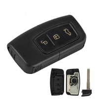 Capa com chave flip de 3 botões para Ford Kuga Focus Mondeo