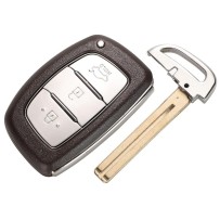Capa com chave flip de 3 botões Hyundai I10 I20 I30 IX35 TUCSON