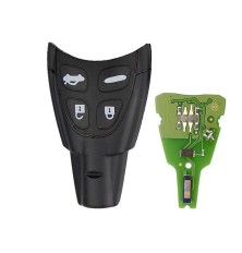 Mando a distancia con transmisor de 4 botones para SAAB 9-3 93 433MHz