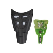 Controle remoto do transmissor de chave SAAB 9-3 93 433mhz 4 botões