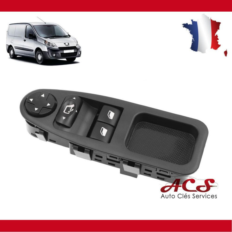 Interrupteur bouton commande lève vitre Peugeot Expert Citroen Jumpy Scudo 6554ZJ