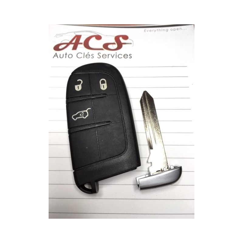 Télécommande émetteur Jeep Renegade 3 boutons 2014+ Télécommande émetteur Jeep Renegade 3 boutons 2014+