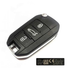 Transmissor de controle remoto Peugeot Citroen Expert Jumpy C3 Cactus 3 botões AES