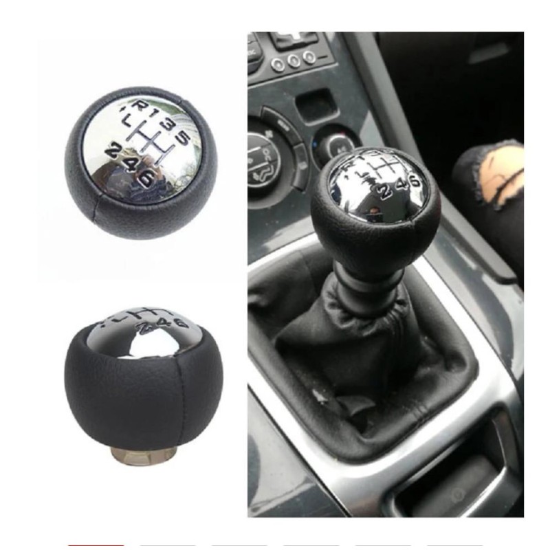 Pomo de cambio de 6 velocidades para Peugeot Citroen C3 C4 C8 807 407 307